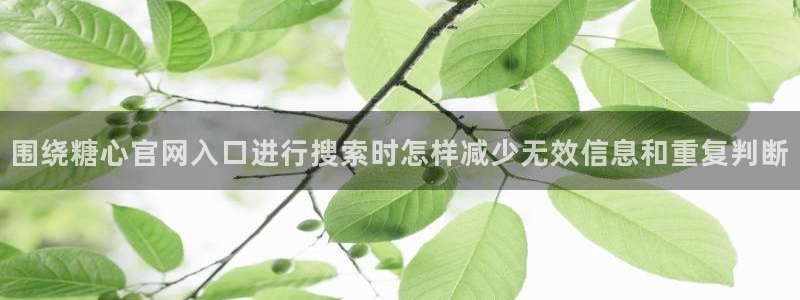 糖心视频官网:围绕糖心官网入口进行搜索时怎样减少无效信息和重复判断